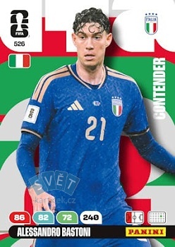 Alessandro Bastoni Italy Panini FIFA World Cup 2026 Adrenalyn XL Contenders #526